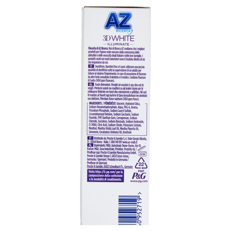 AZ Ricerca Dentifricio 3D White Illuminate Perfezione Sbiancante Avanzato 50 ml